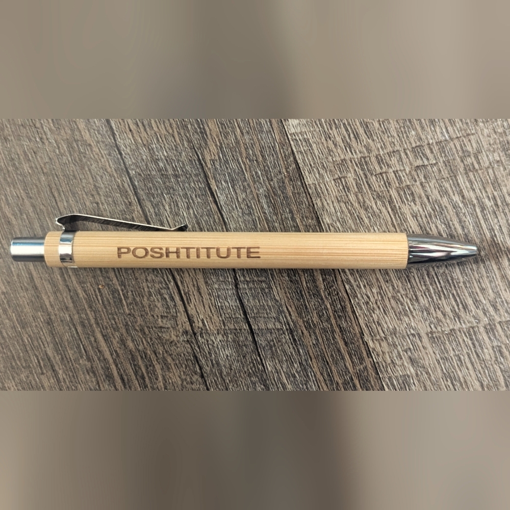 "Poshtitute" bamboo pens